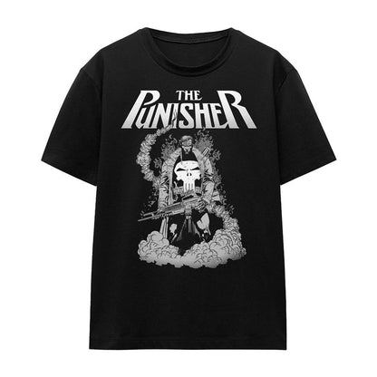 Black - Front - The Punisher Womens-Ladies Ready To Fight T-Shirt