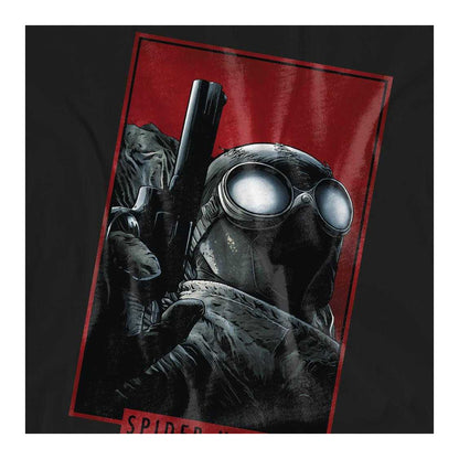 Black - Side - Spider-Noir Womens-Ladies Comic Cover T-Shirt