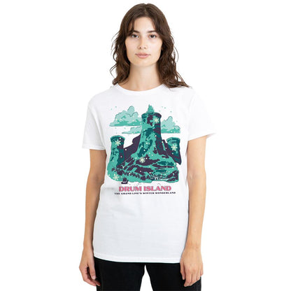 White - Lifestyle - One Piece Womens-Ladies Drum Island Winter Wonderland Poster Regular T-Shirt