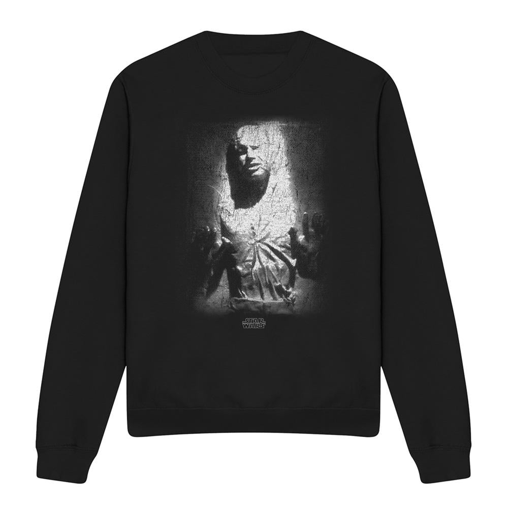 Black - Front - Star Wars Unisex Adult Han Solo Carbonite Sweatshirt