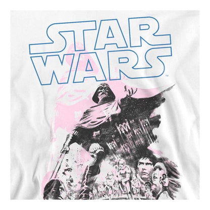 White - Side - Star Wars Unisex Adult Darth Vader Retro Poster Weave Sweatshirt