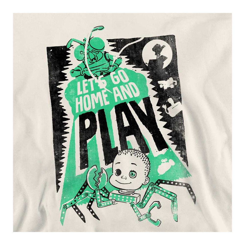 Natural - Side - Toy Story Unisex Adult Sid´s Toys Poster Midweight Long-Sleeved Sweatshirt