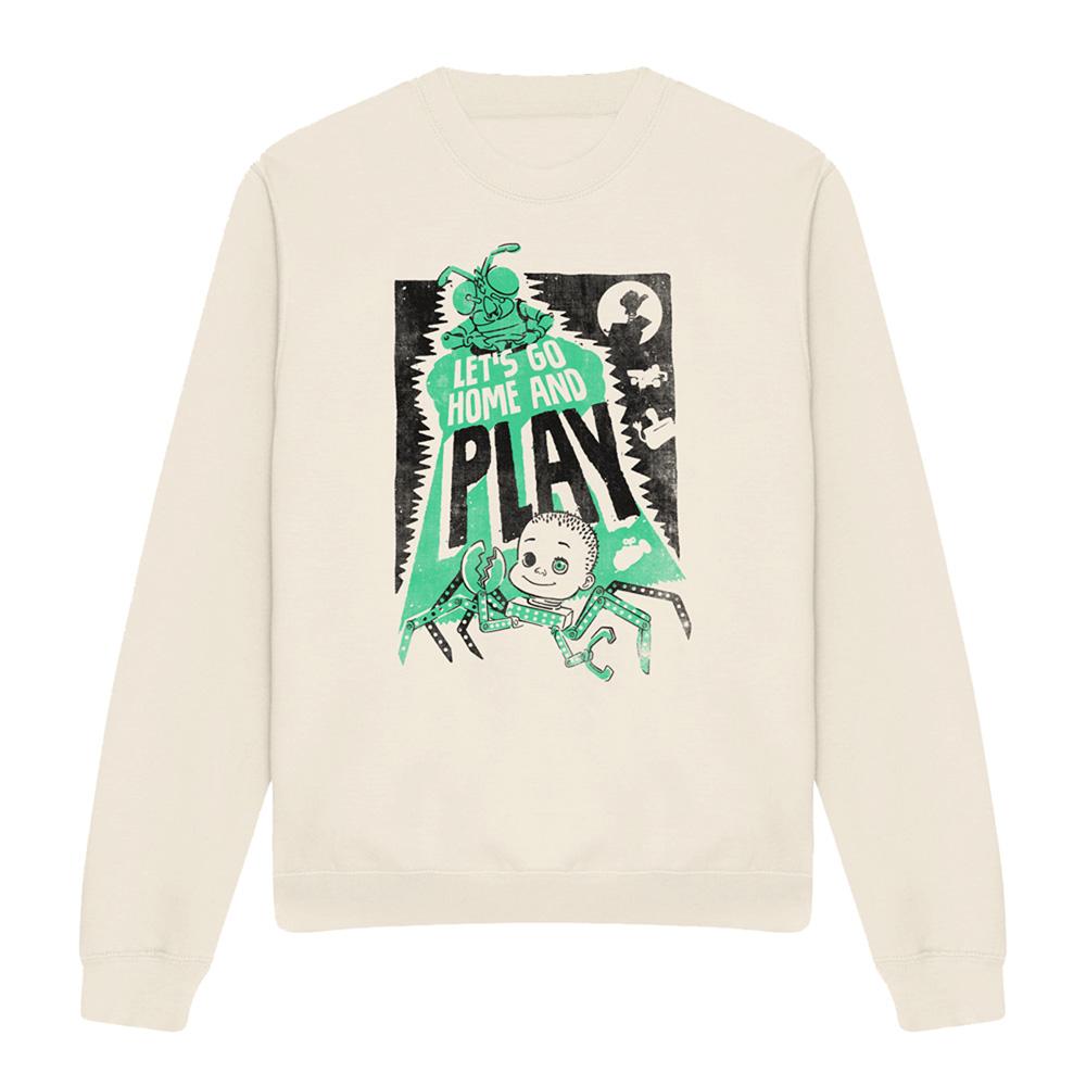Natural - Front - Toy Story Unisex Adult Sid´s Toys Poster Midweight Long-Sleeved Sweatshirt