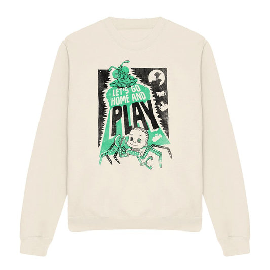 Natural - Front - Toy Story Unisex Adult Sid´s Toys Poster Midweight Long-Sleeved Sweatshirt