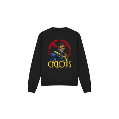 Black - Front - Marvel Unisex Adult X-Men Cyclops Logo Sweatshirt