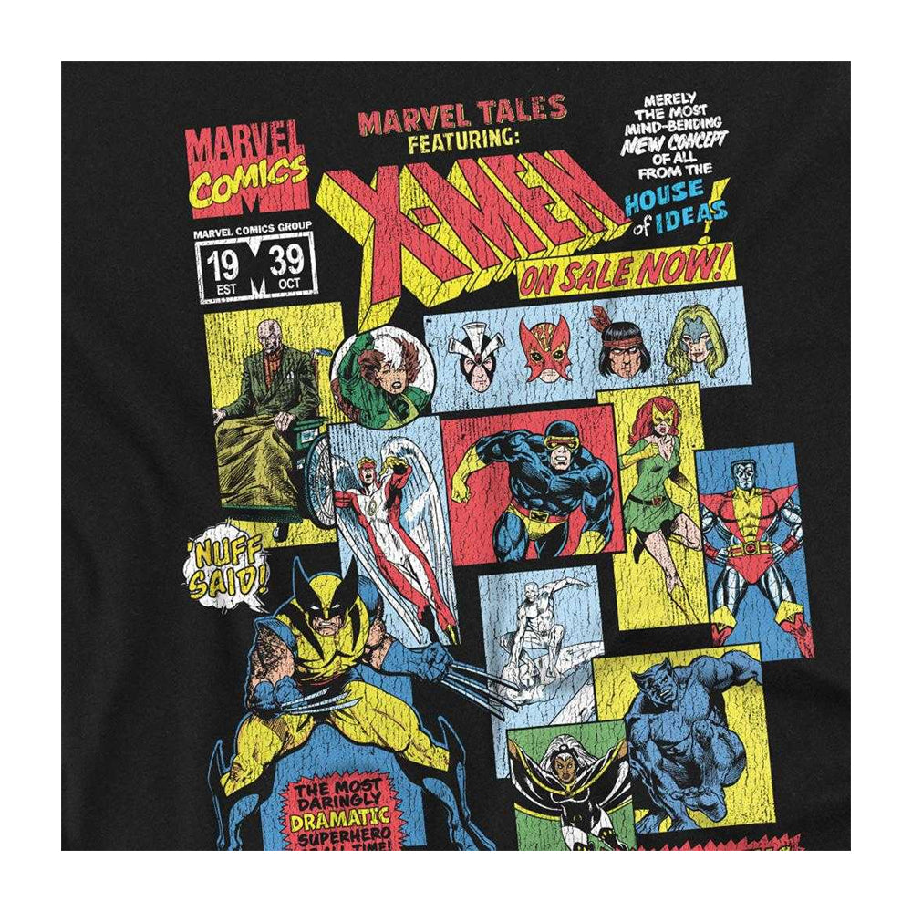 Black - Side - X-Men Unisex Adult Tales T-Shirt