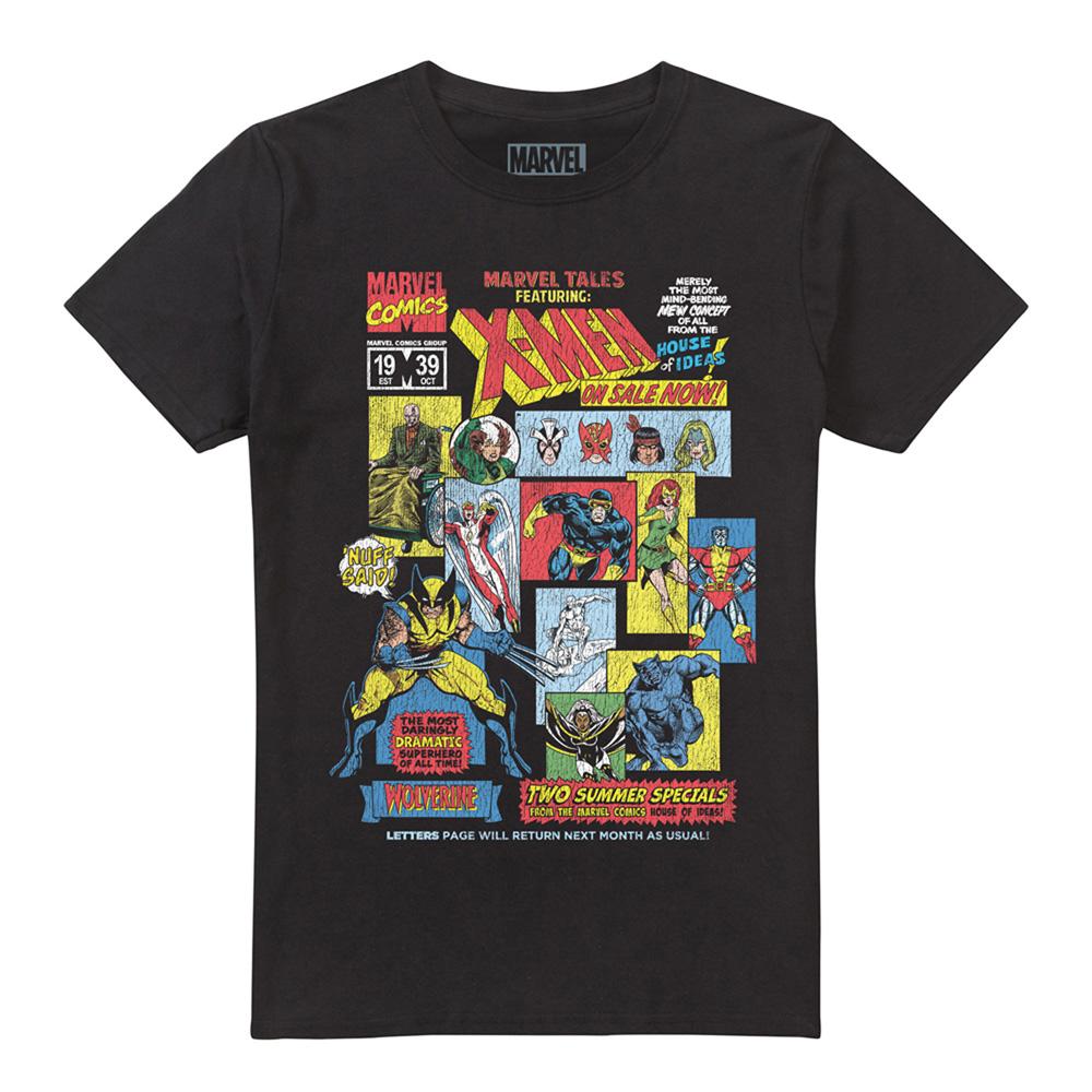 Black - Front - X-Men Unisex Adult Tales T-Shirt