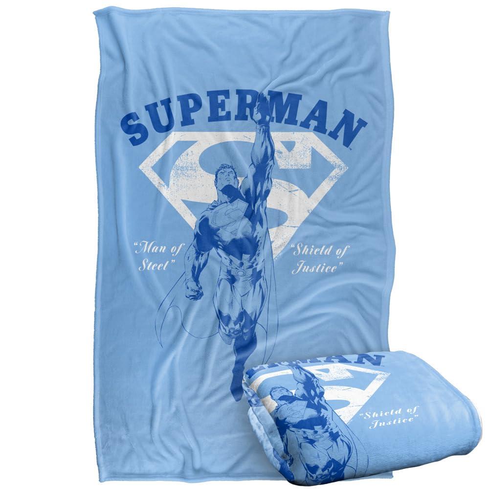 Multicoloured - Back - Superman Flying Blanket