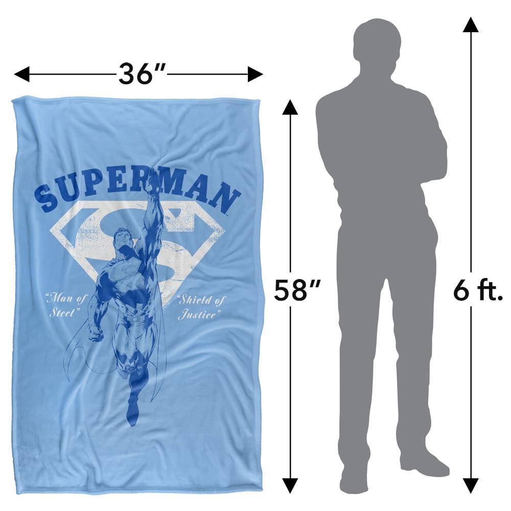 Multicoloured - Close up - Superman Flying Blanket