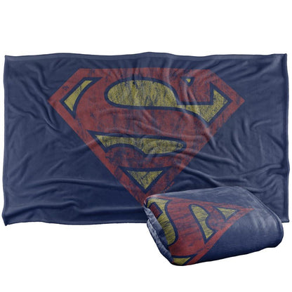 Vintage - Back - Superman Distressed Logo Blanket