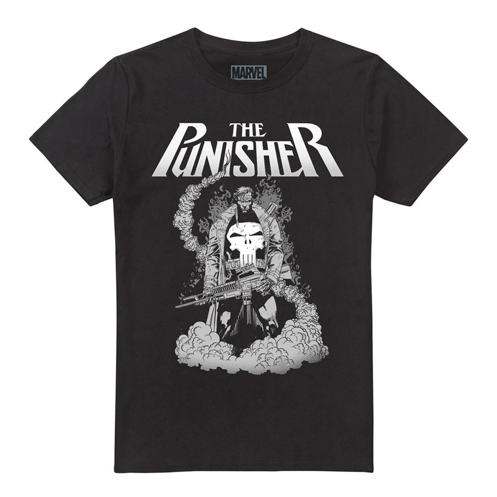Black - Front - The Punisher Unisex Adult Ready To Fight T-Shirt