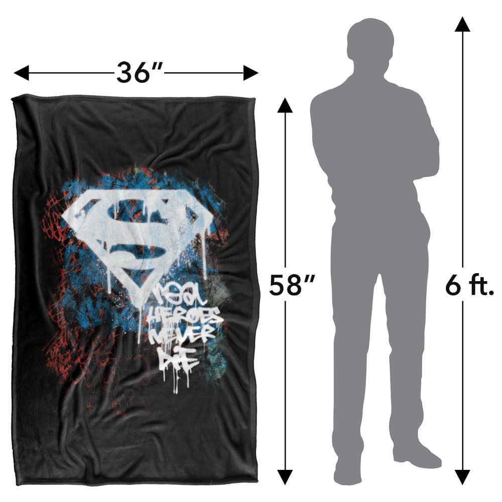 Multicoloured - Close up - Superman Real Heroes Never Die Blanket