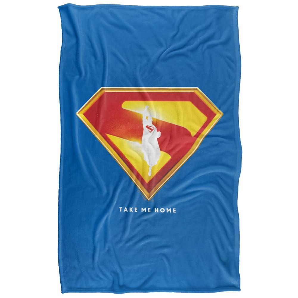Multicoloured - Front - Superman Take Me Home Shield Blanket