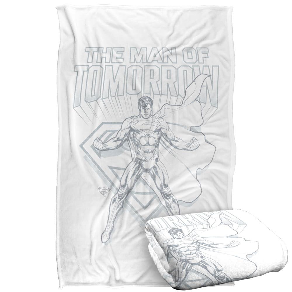 Multicoloured - Back - Superman Man Of Steel Sketch Blanket