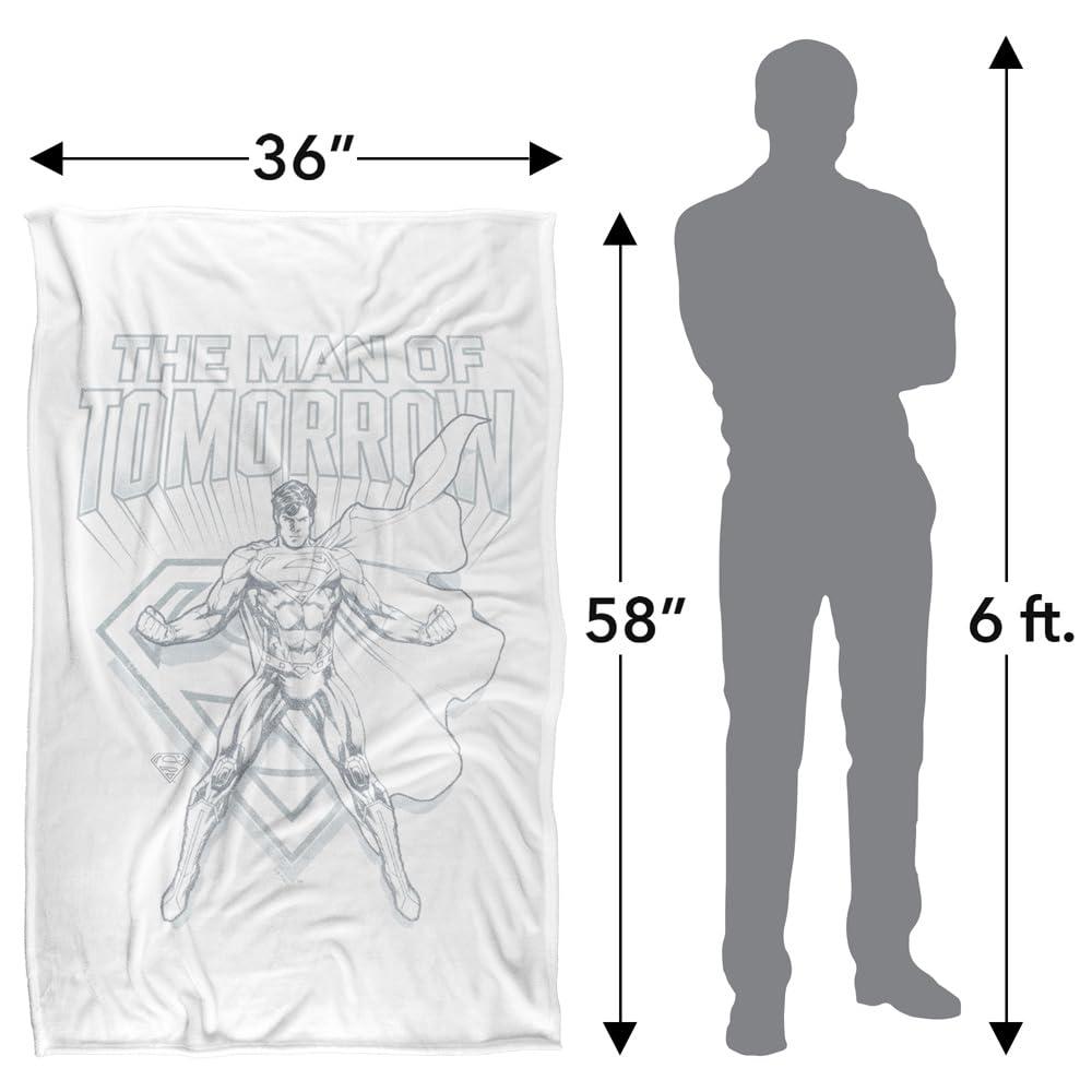 Multicoloured - Close up - Superman Man Of Steel Sketch Blanket