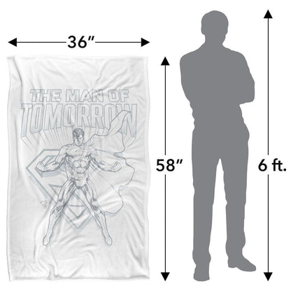 Multicoloured - Close up - Superman Man Of Steel Sketch Blanket