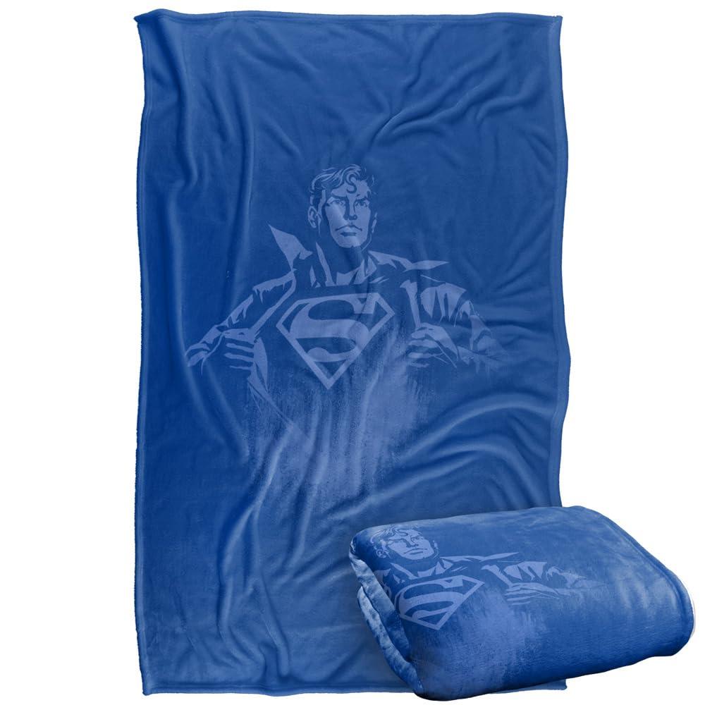 Multicoloured - Back - Superman Chest Logo Blanket
