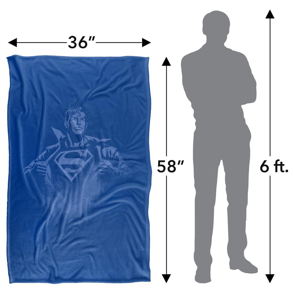Multicoloured - Close up - Superman Chest Logo Blanket
