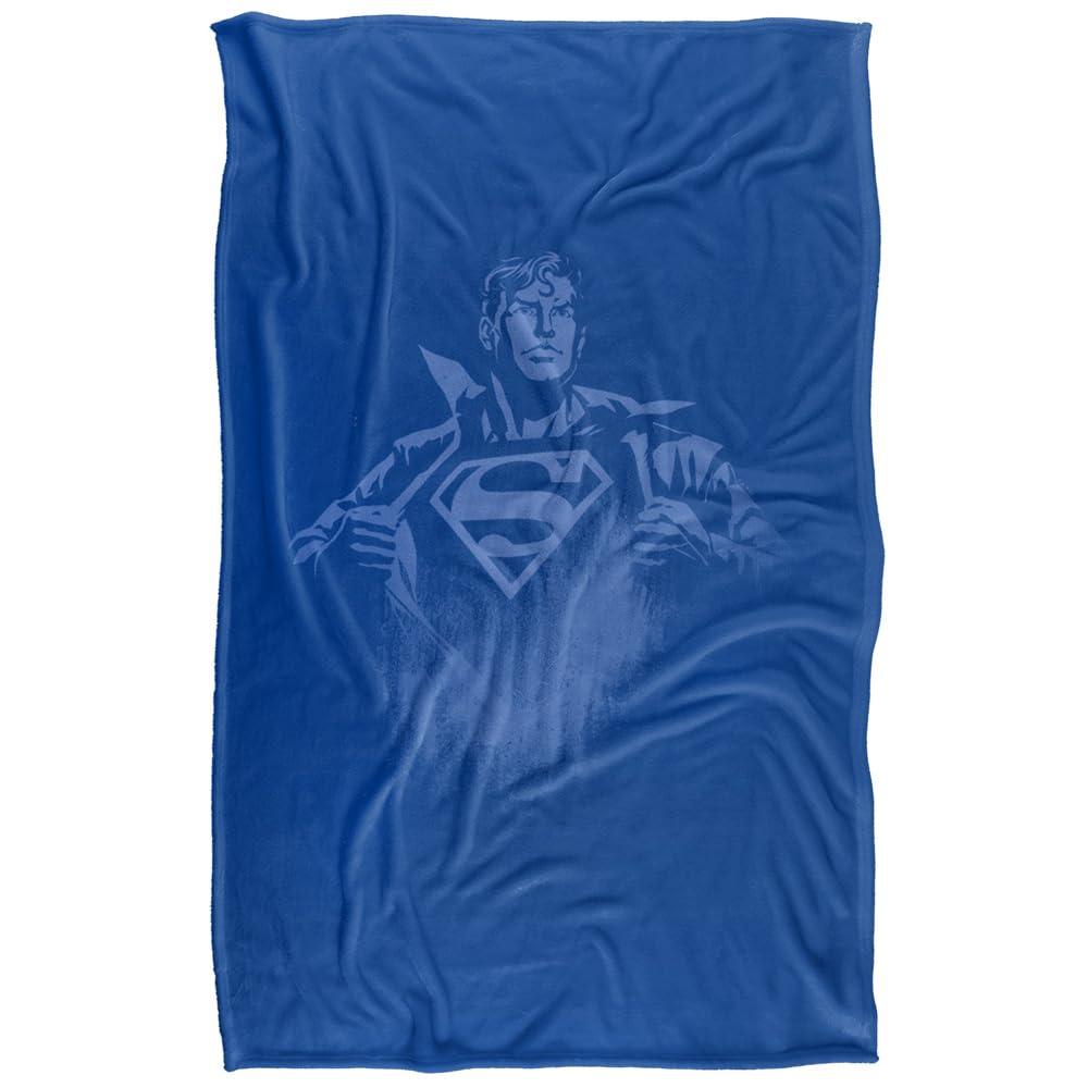 Multicoloured - Front - Superman Chest Logo Blanket