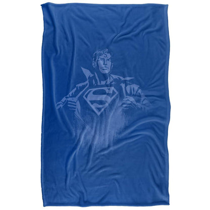 Multicoloured - Front - Superman Chest Logo Blanket