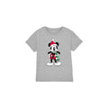 Sport Heather - Front - Disney Childrens-Kids Mickey Mouse Tartan Christmas T-Shirt