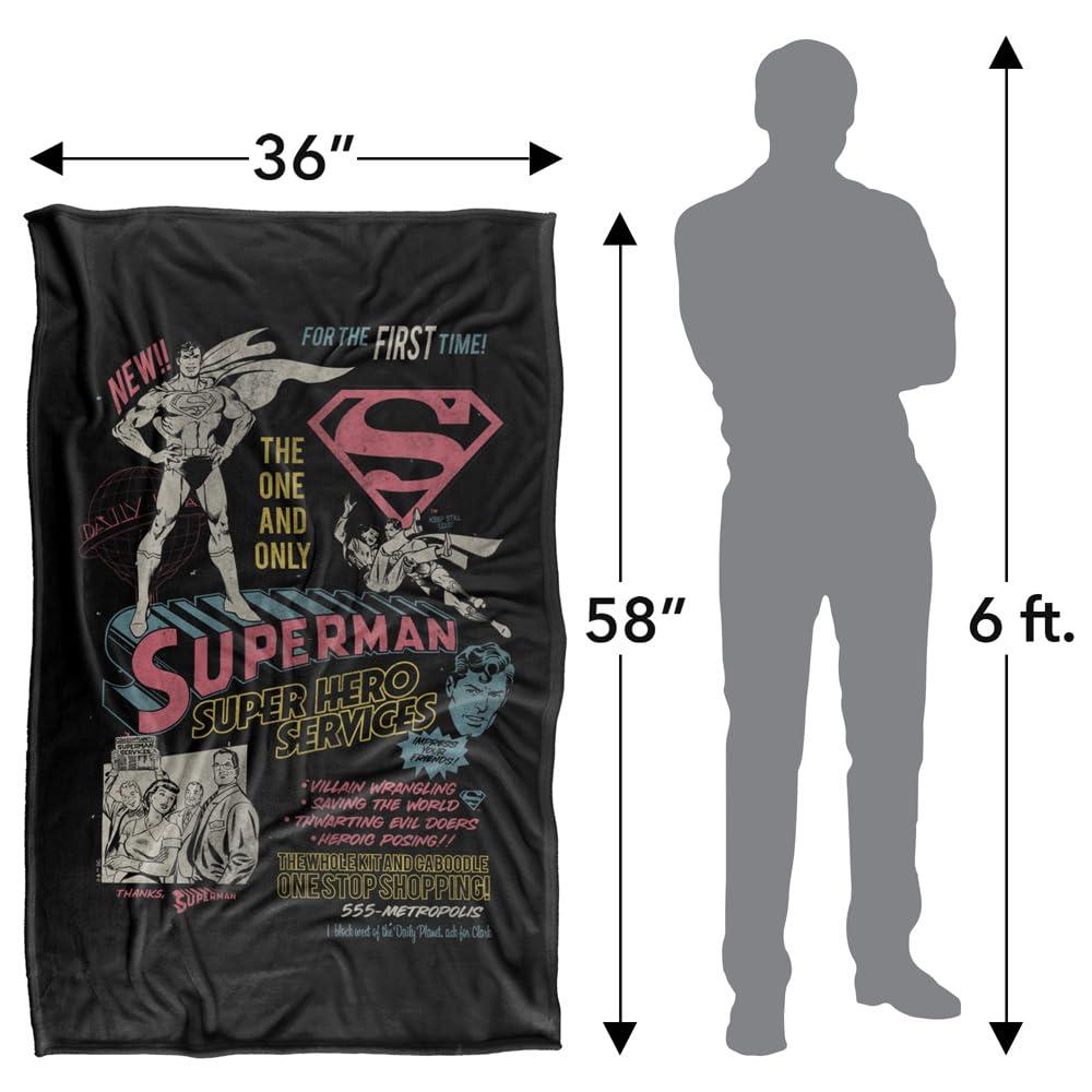 Multicoloured - Close up - Superman Superhero Services Blanket