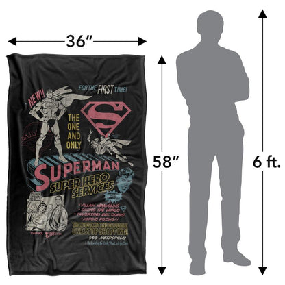 Multicoloured - Close up - Superman Superhero Services Blanket