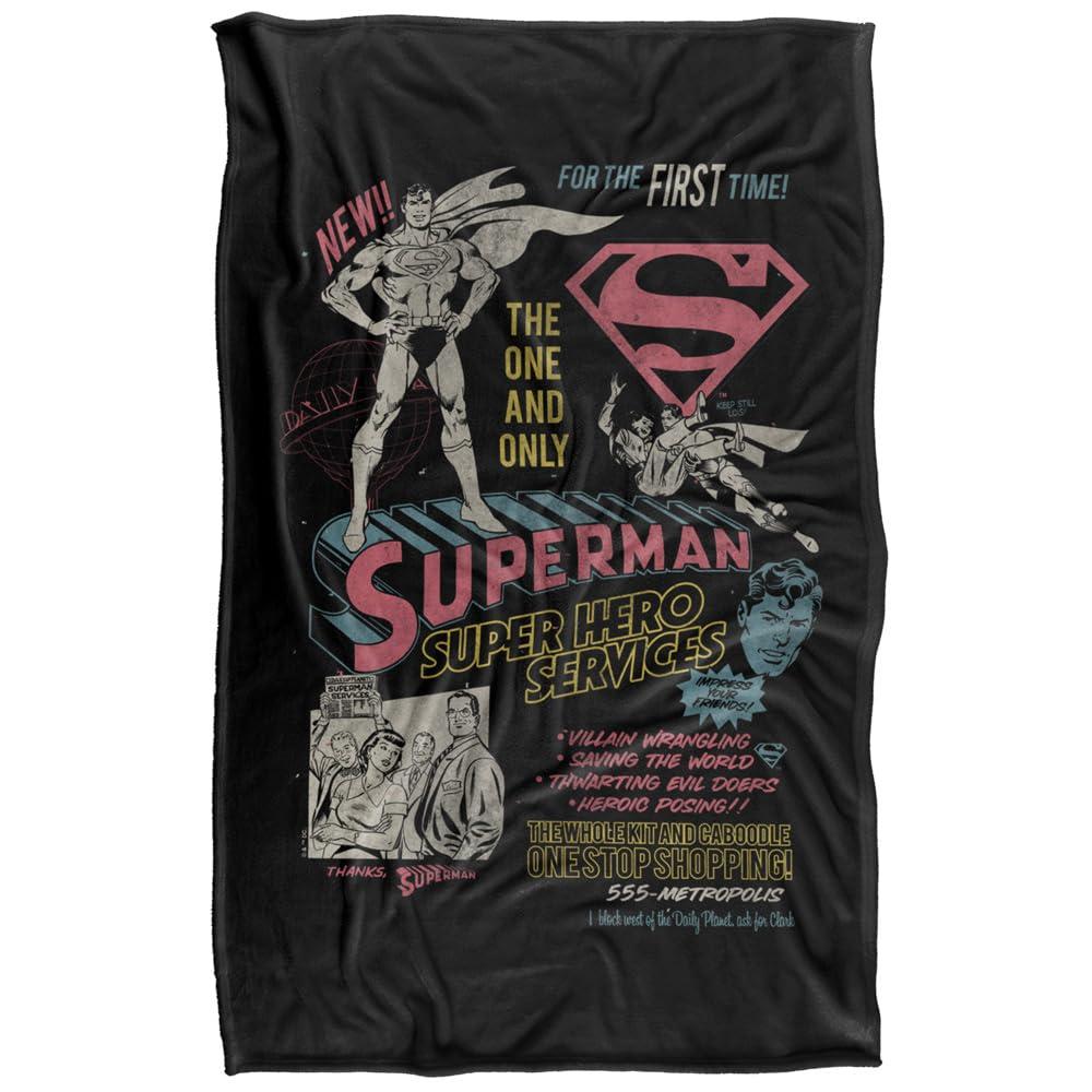 Multicoloured - Front - Superman Superhero Services Blanket