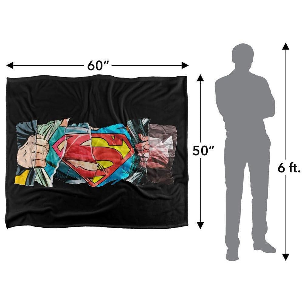 Multicoloured - Close up - Superman Super Reveal Blanket