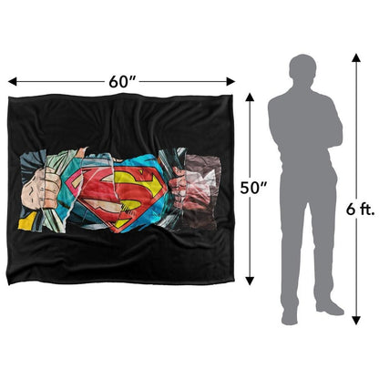 Multicoloured - Close up - Superman Super Reveal Blanket