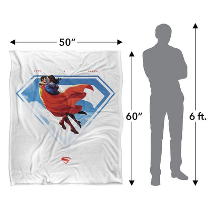 Multicoloured - Close up - Superman Shield Lois Lane Blanket