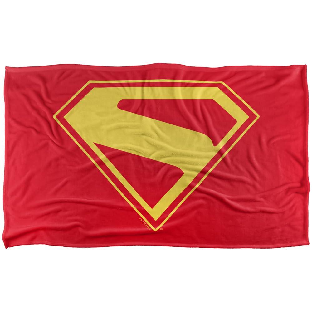 Gold - Side - Superman Shield Blanket