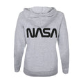 Sports Grey - Back - NASA Womens-Ladies Circle Logo Hoodie