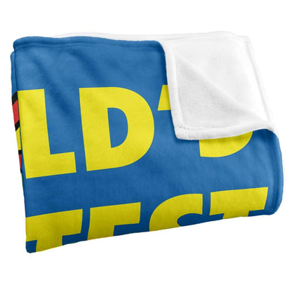 Multicoloured - Back - Superman World´s Greatest Dad Blanket
