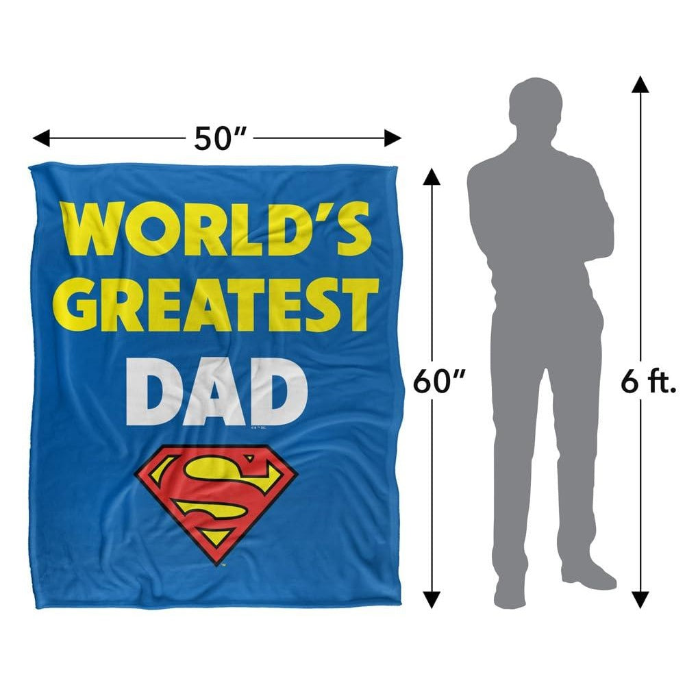 Multicoloured - Lifestyle - Superman World´s Greatest Dad Blanket