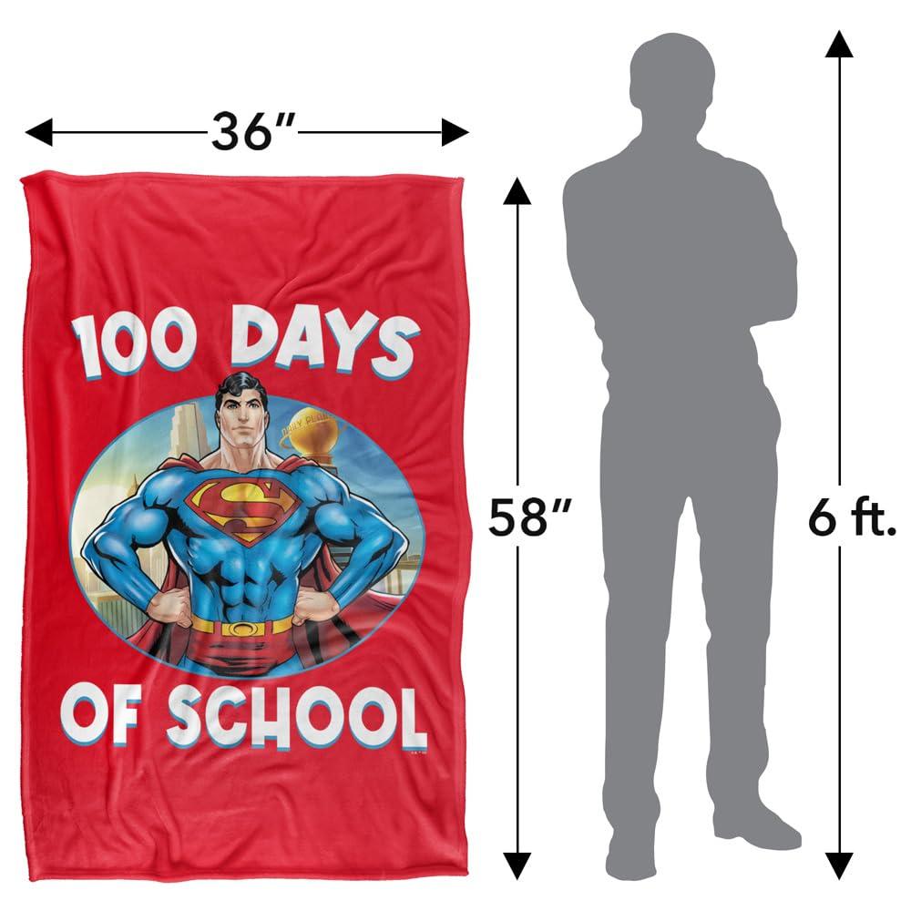 Multicoloured - Lifestyle - Superman 100 Days Of School Blanket
