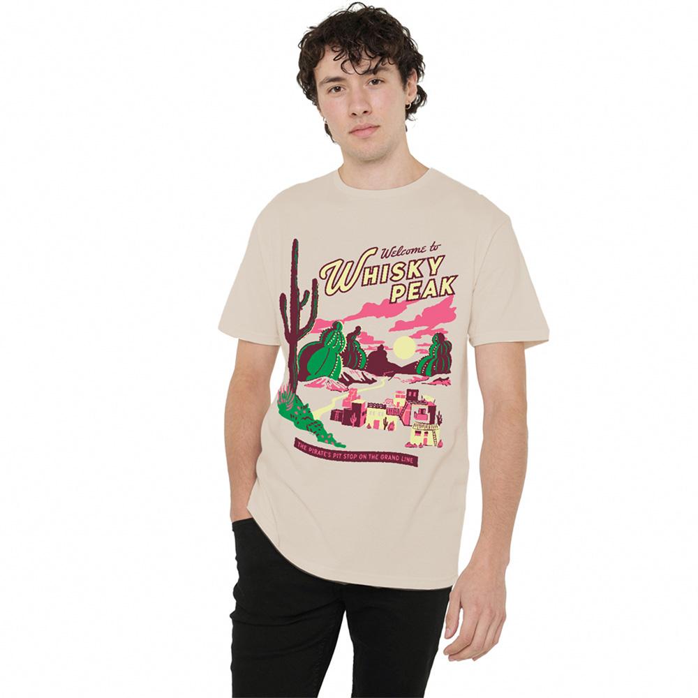 Sand - Lifestyle - One Piece Unisex Adult Whisky Peak Pirate Pit Stop Poster T-Shirt