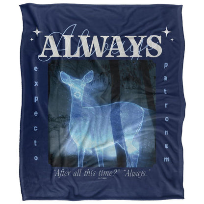 Multicoloured - Side - Harry Potter Always Silky Patronus Valentine Blanket