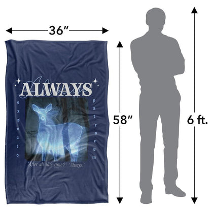 Multicoloured - Pack Shot - Harry Potter Always Silky Patronus Valentine Blanket