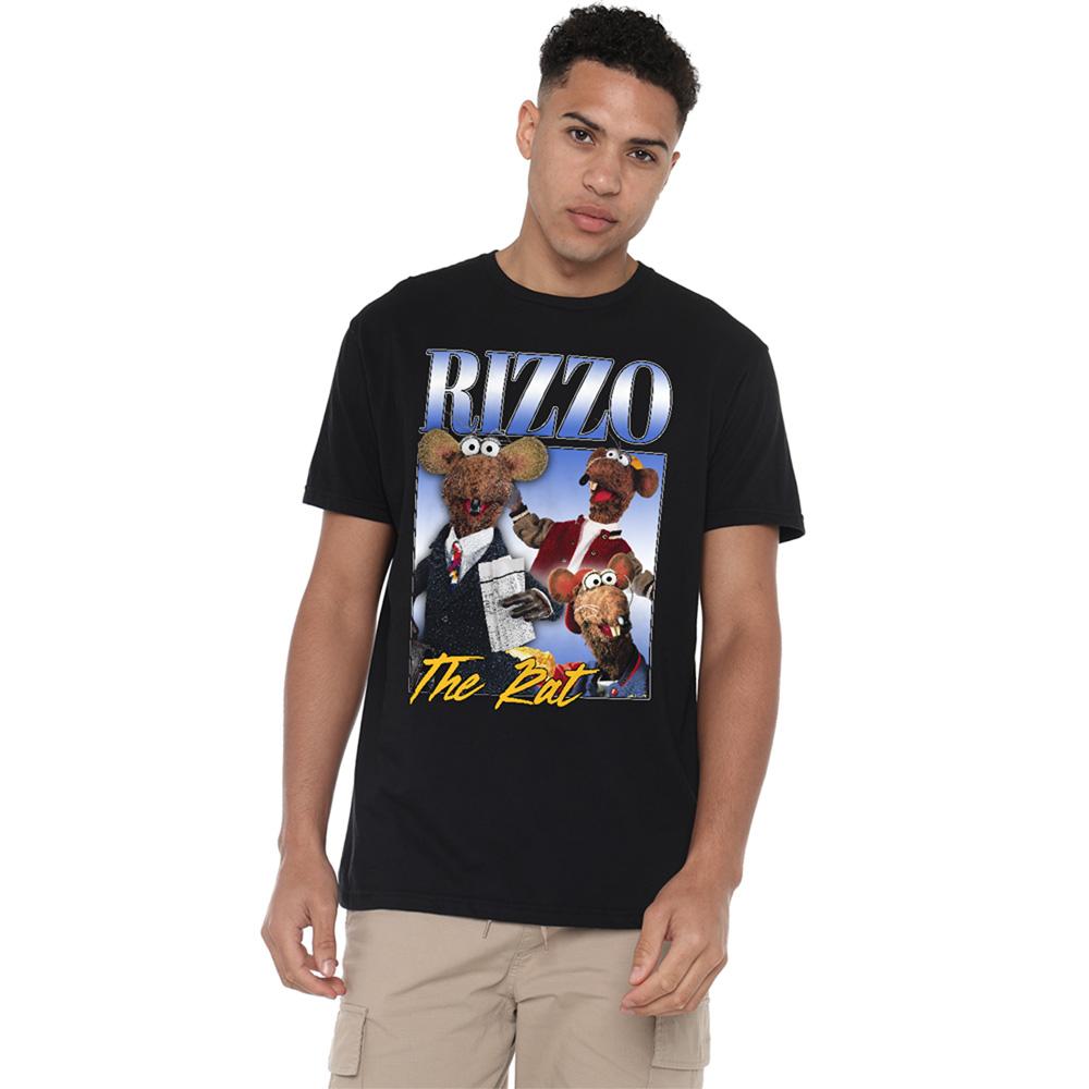 Black - Side - The Muppets Unisex Adult The Rat Rizzo Homage T-Shirt