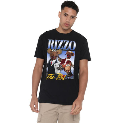 Black - Side - The Muppets Unisex Adult The Rat Rizzo Homage T-Shirt