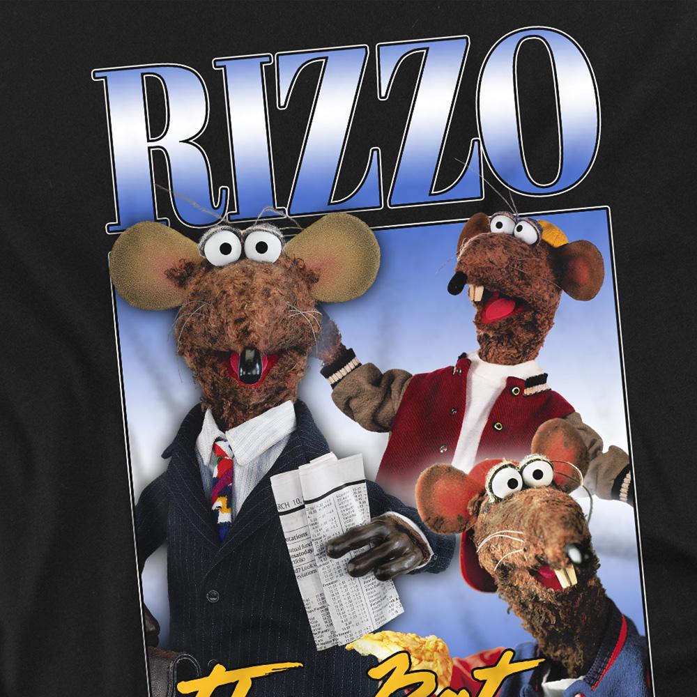 Black - Pack Shot - The Muppets Unisex Adult The Rat Rizzo Homage T-Shirt