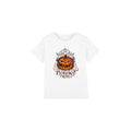 White - Front - The Nightmare Before Christmas Childrens-Kids Hail The Pumpkin King T-Shirt