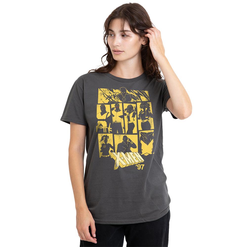 Charcoal - Side - X-Men 97 Womens-Ladies X-Corp Group T-Shirt