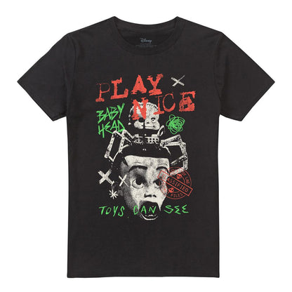Black - Front - Toy Story Unisex Adult Toys Can See T-Shirt