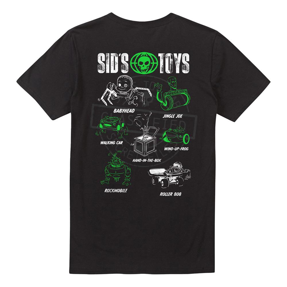Black - Back - Toy Story Unisex Adult Sid´s Toys Back Print T-Shirt