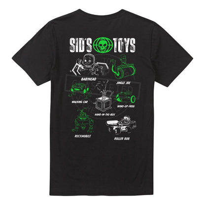 Black - Back - Toy Story Unisex Adult Sid´s Toys Back Print T-Shirt
