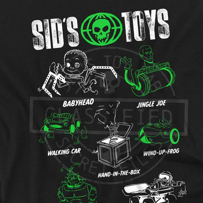 Black - Pack Shot - Toy Story Unisex Adult Sid´s Toys Back Print T-Shirt