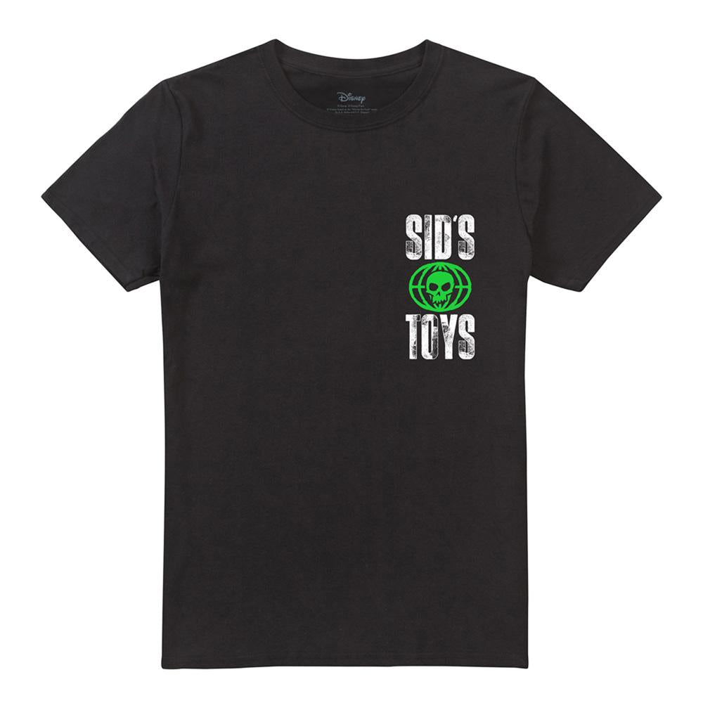 Black - Front - Toy Story Unisex Adult Sid´s Toys Back Print T-Shirt