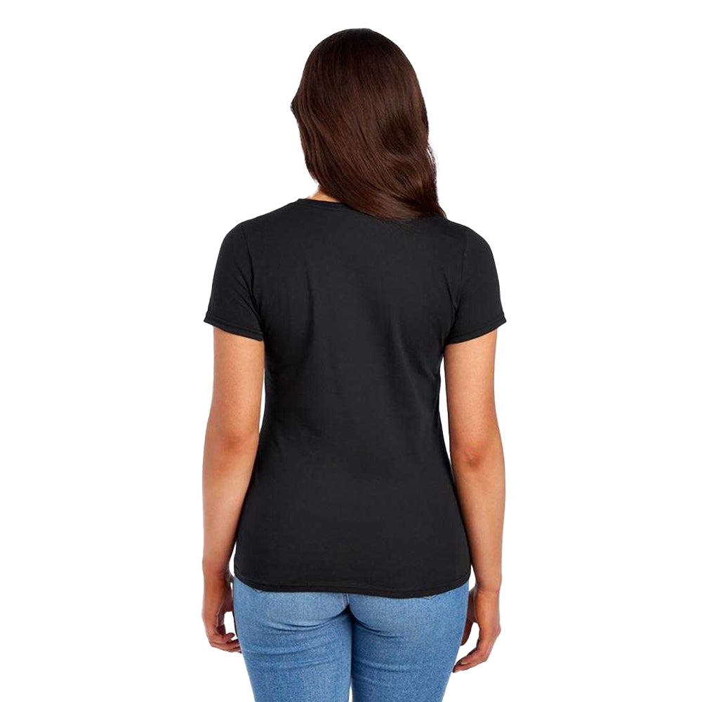 Black - Back - Stranger Things: Tales from ´85 Womens-Ladies Lucas Fitted T-Shirt